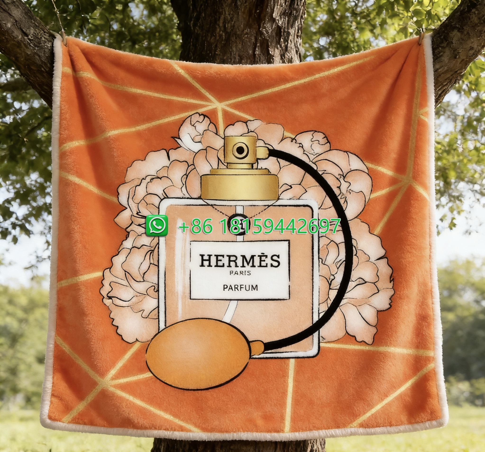 Hermes Throw Blankets
